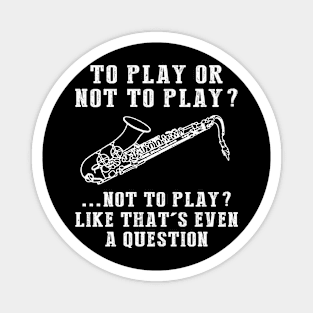 Saxophone Serenade - A Playful Musician's Tee! Magnet